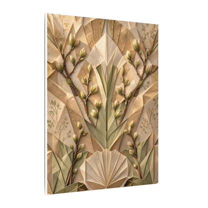 Kanso Paper Fold Canvas Art - Japandi Japanese Pattern