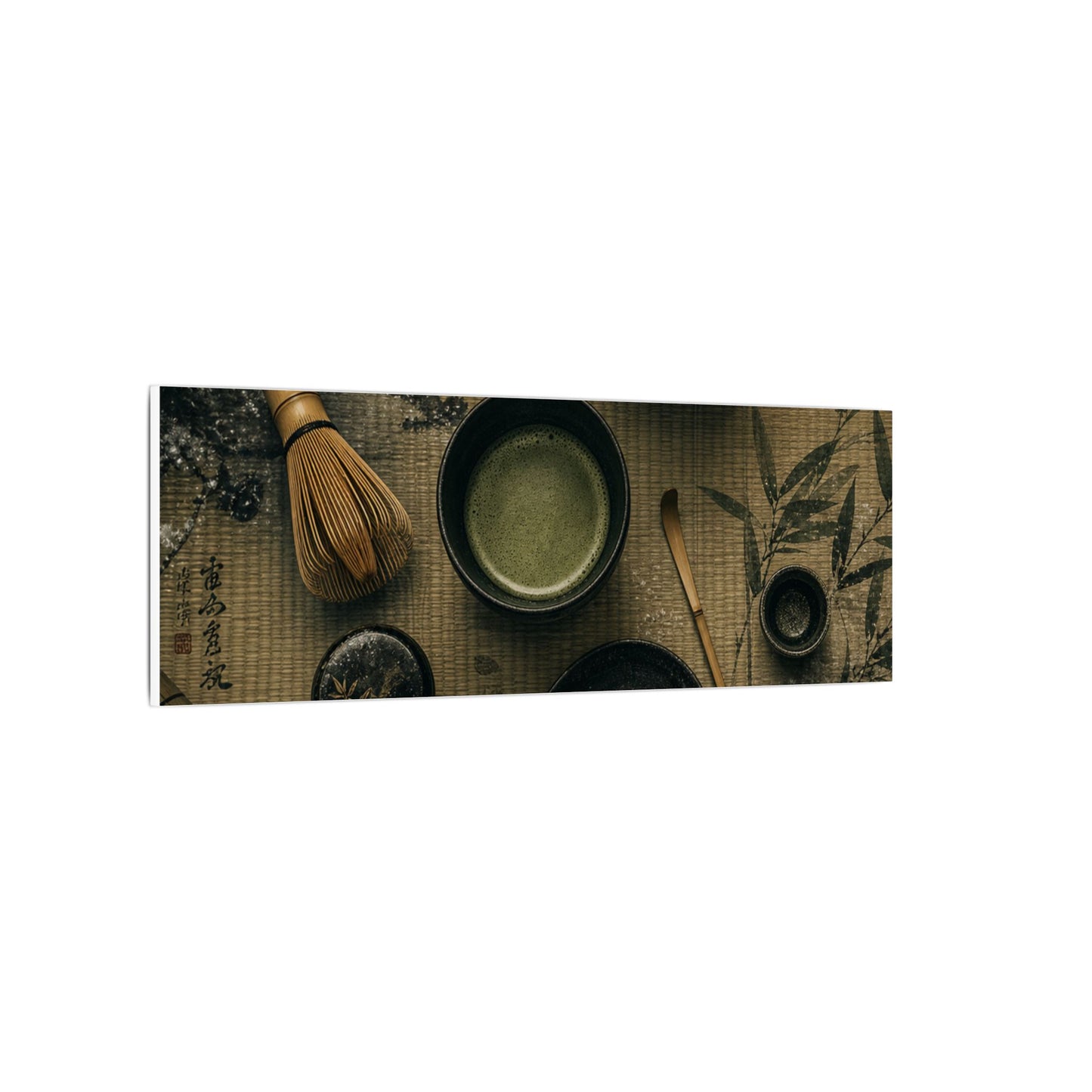 Tea Ceremony Canvas Art | Winter Zen Ukiyo E Inspired Art