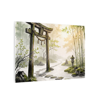 Peaceful Torii Gate Canvas Art - Karesansui Zen