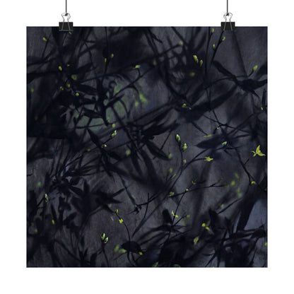 Atmospheric Shadow Play Wall Art Print - Shadow Zen Dark Japandi