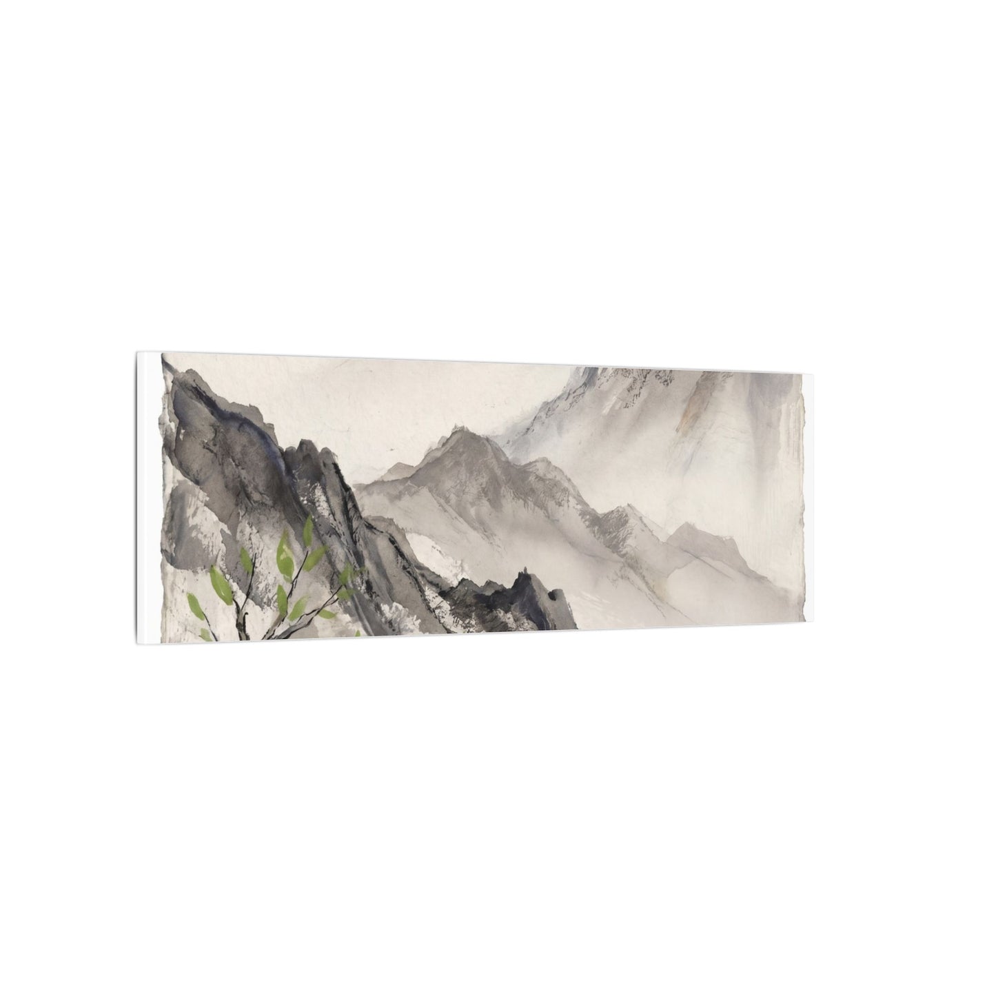 Spring Mountain Mist Texture Canvas Art | Warm Decor
