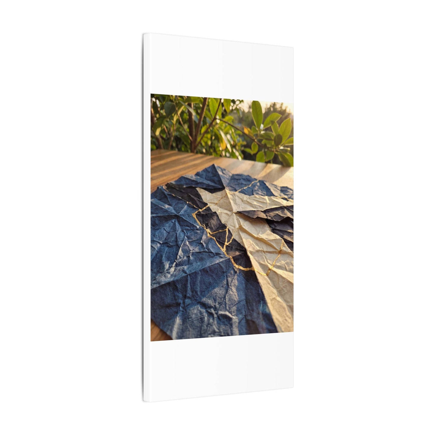 Golden Hour Paper Fold Canvas Art - Kintsugi Ma