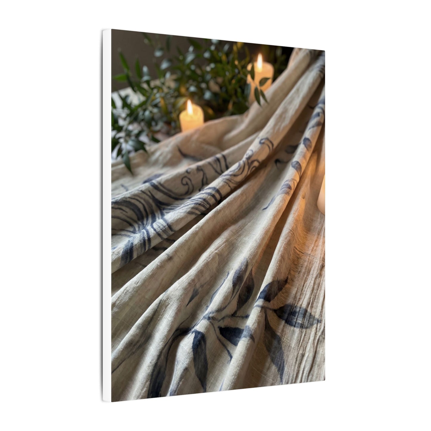 Fukinsei Silk Drape Canvas Art - Japandi Japanese Pattern