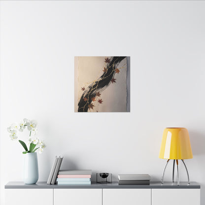Dawn Ink Brushstroke Canvas Art - Kintsugi Ma