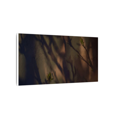 Candlelight Shadow Play Canvas Art - Dark Japandi Shibui