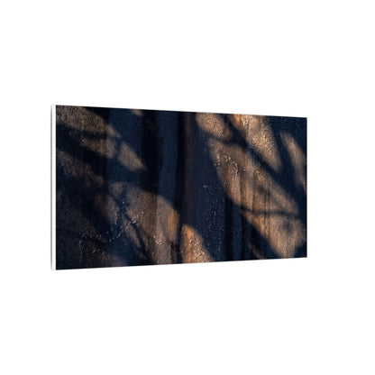 Dark Japandi Shadow Play in Golden Hour | Shadow Zen Canvas Art