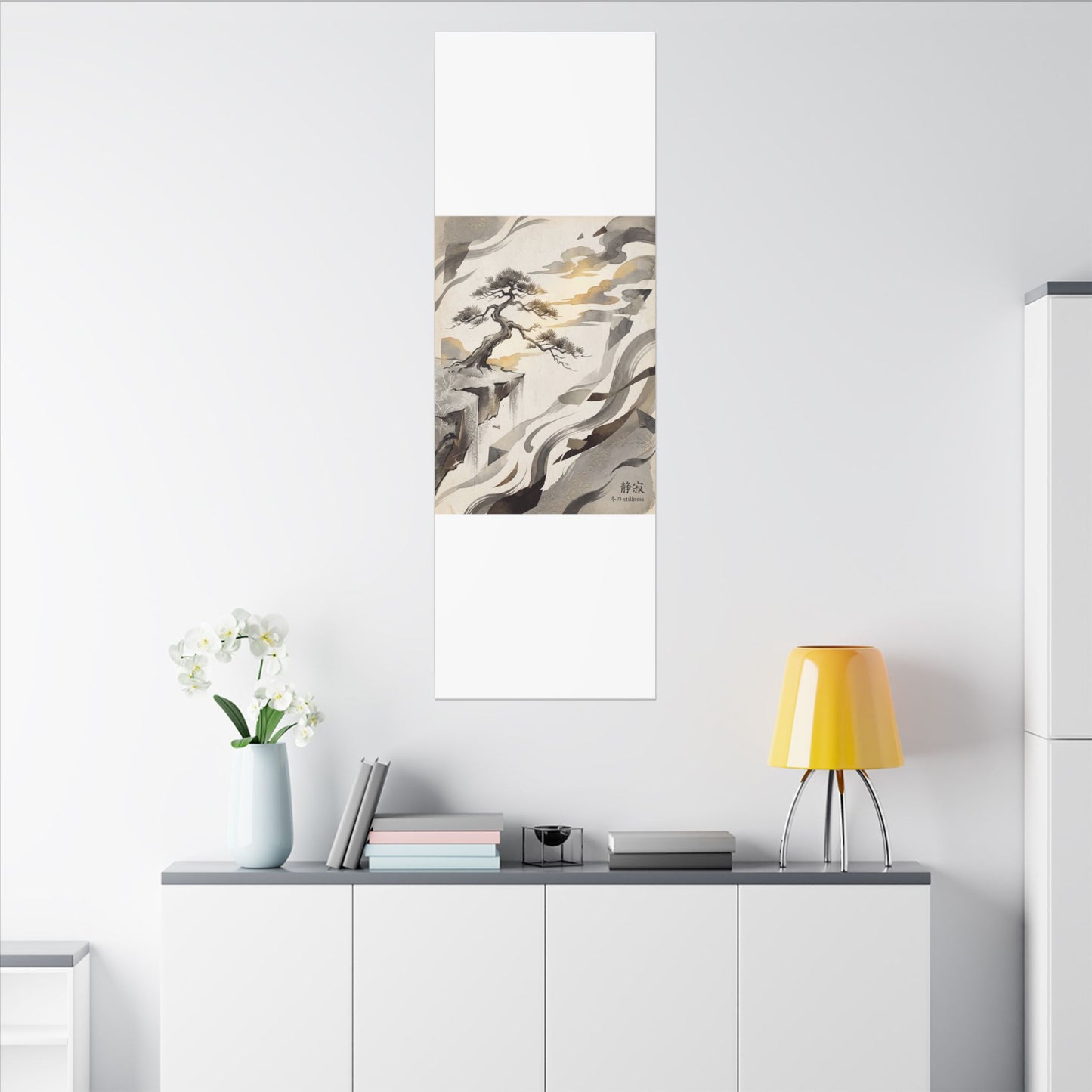 Golden Hour Pine Tree Canvas Art - Japandi Seijaku