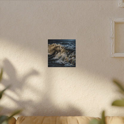 Ocean Wave Winter Canvas Art | Kintsugi Artful Design