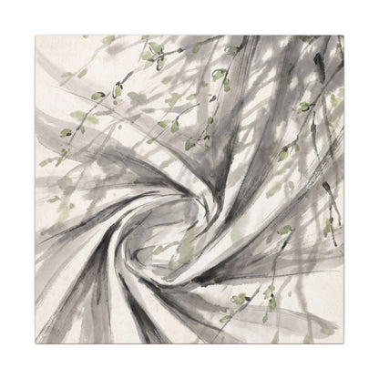 Silk Drape Spring Canvas Art | Zen Contemplative Design