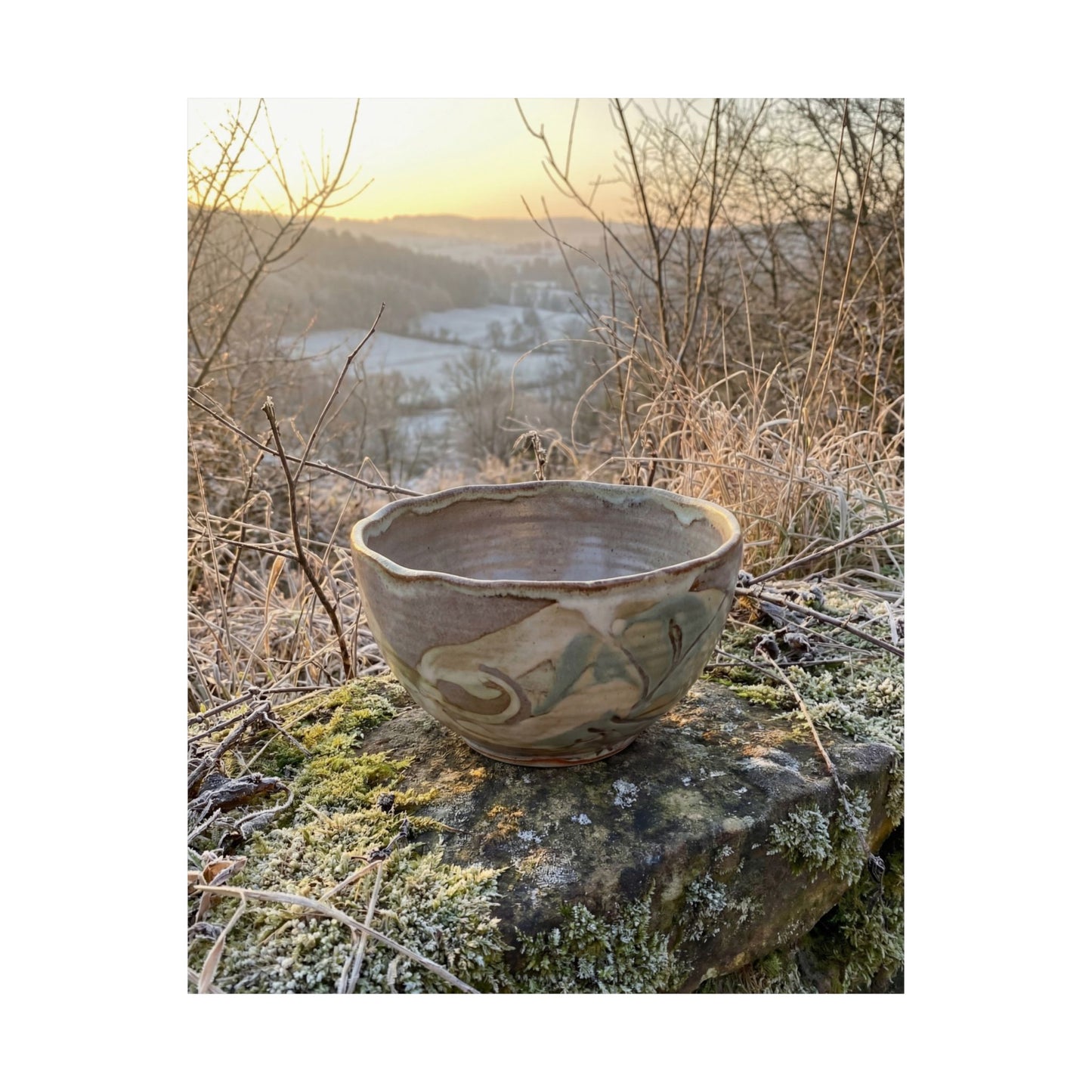 Shibui Ceramic Bowl Wall Art Print - Japandi Japanese Pattern