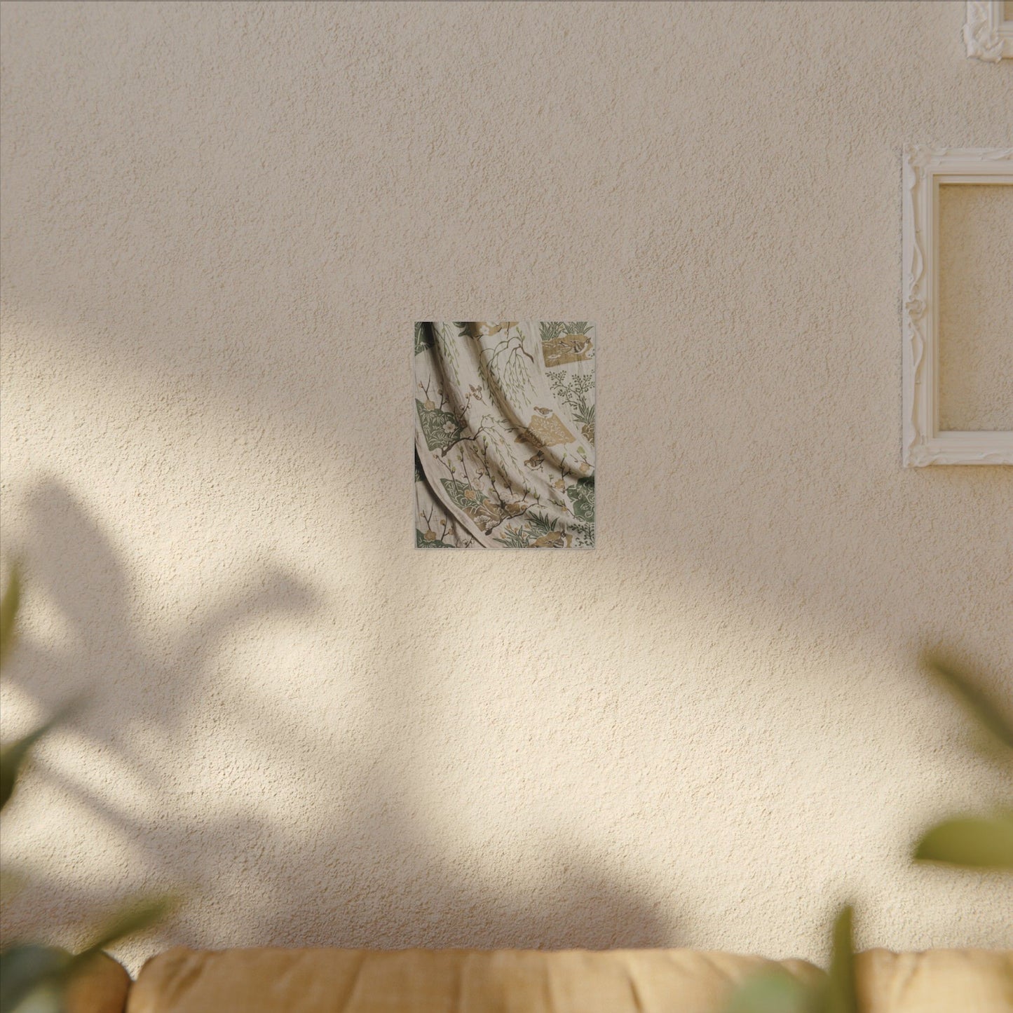 Silk Drape Canvas Art | Spring Japandi Japanese Pattern Art