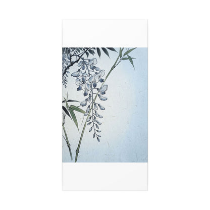 Zen Wisteria in Moonlight | Ukiyo E Inspired Canvas Art