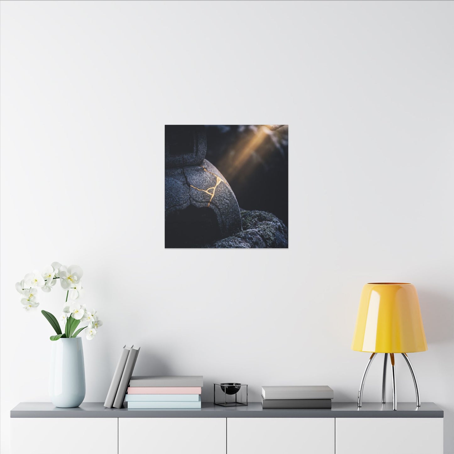 Ma Moonlit Garden Canvas Art - Kintsugi Broken Beauty