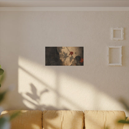 Shadow Play Texture Canvas Art | Neutral Japandi Art
