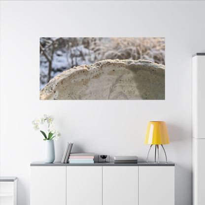 Ceramic Bowl Canvas Art | Winter Japandi Minimal Line Art