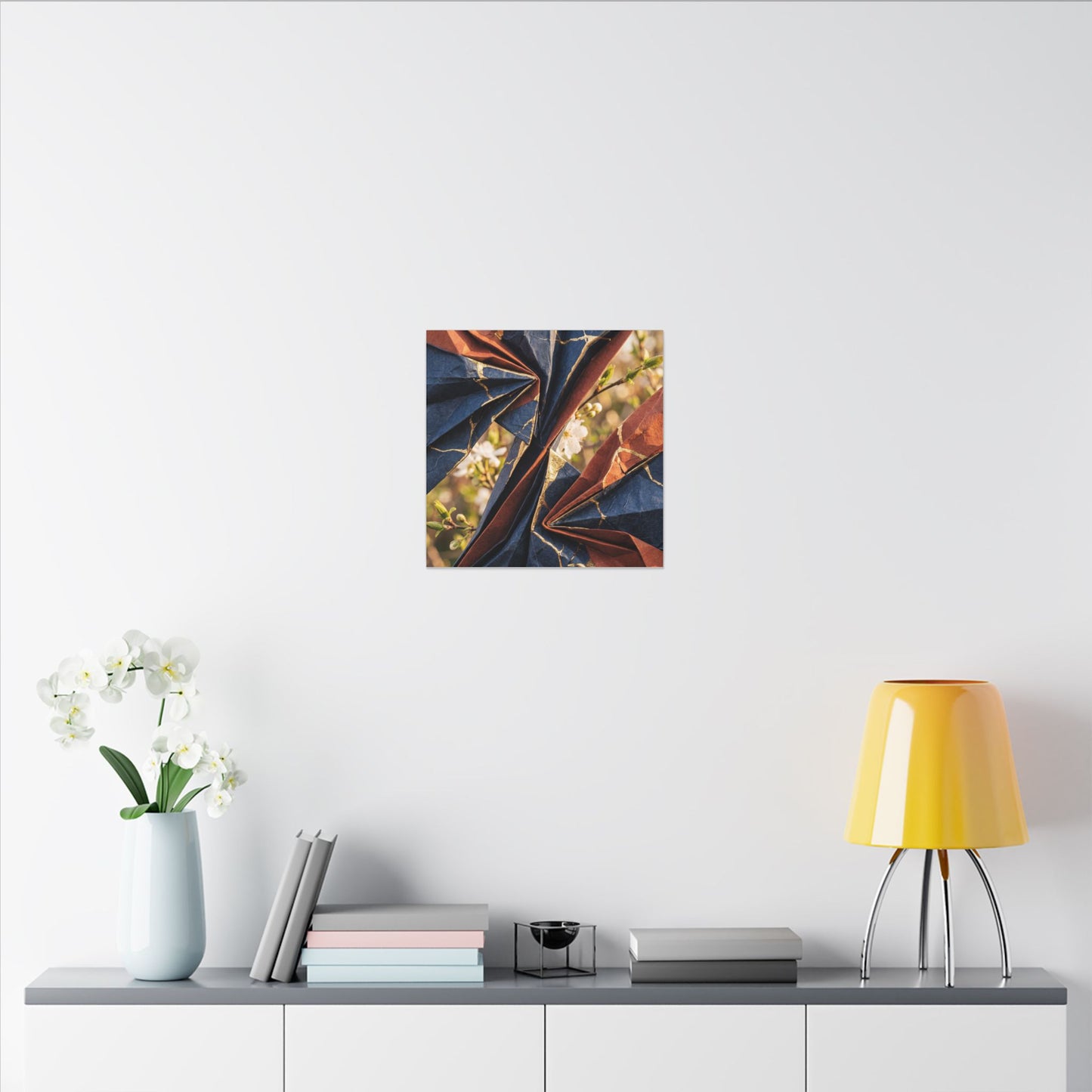 Spring Ceramic Bowl Watercolor Canvas Art | Warm Decor