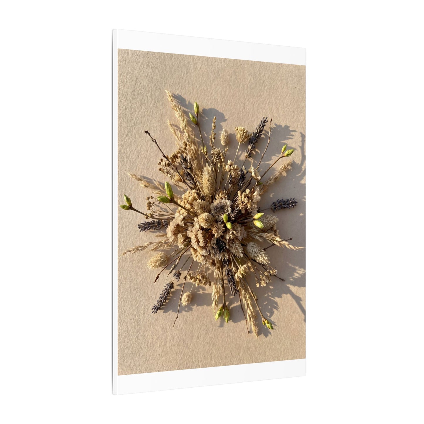Dried Flowers Spring Canvas Art | Japandi Earthy Design