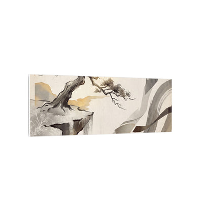 Golden Hour Pine Tree Canvas Art - Japandi Seijaku