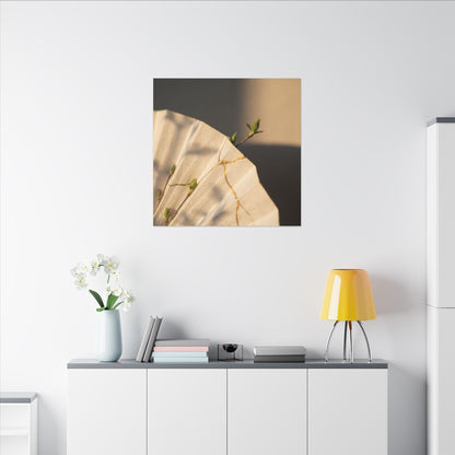 Paper Fold Gold Vein Canvas Art | Healing Kintsugi Art
