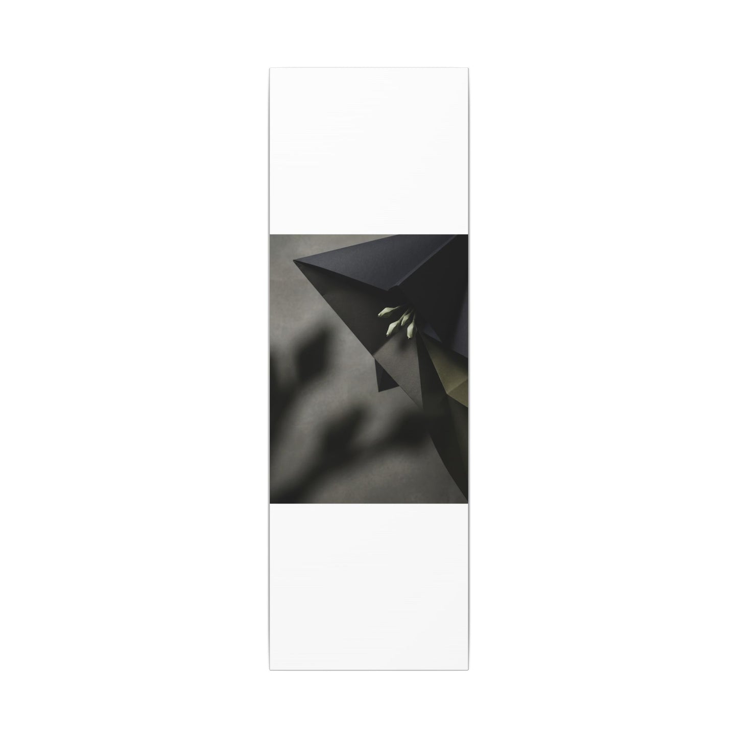 Paper Fold Moody Minimal Canvas Art | Luxurious Dark Japandi Art