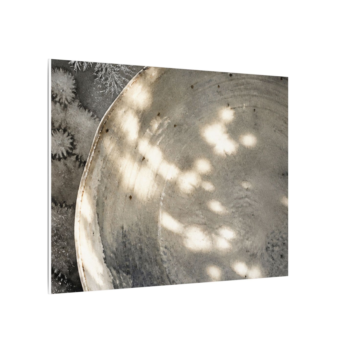 Ceramic Bowl Watercolor Canvas Art | Warm Japandi Art
