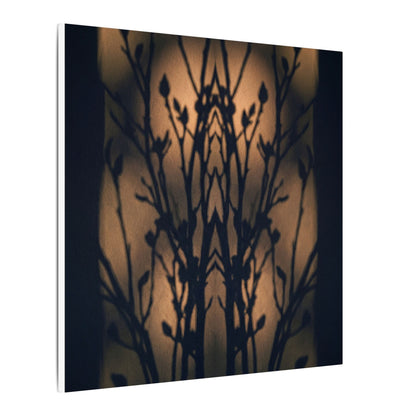Dark Japandi Shadow Play in Golden Hour | Shadow Zen Canvas Art