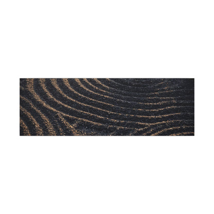 Spring Rock Garden Shadow Zen Canvas Art | Atmospheric Decor