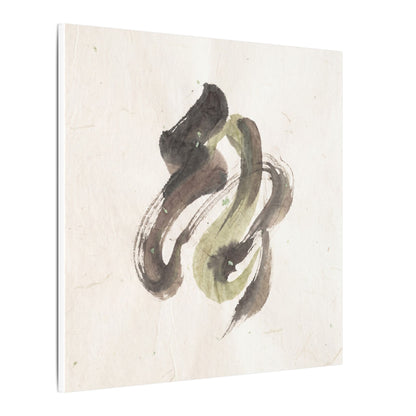 Ink Brushstroke Canvas Art | Spring Japandi Japanese Pattern Art