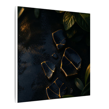 Summer Broken Pottery Moody Minimal Canvas Art | Atmospheric Decor
