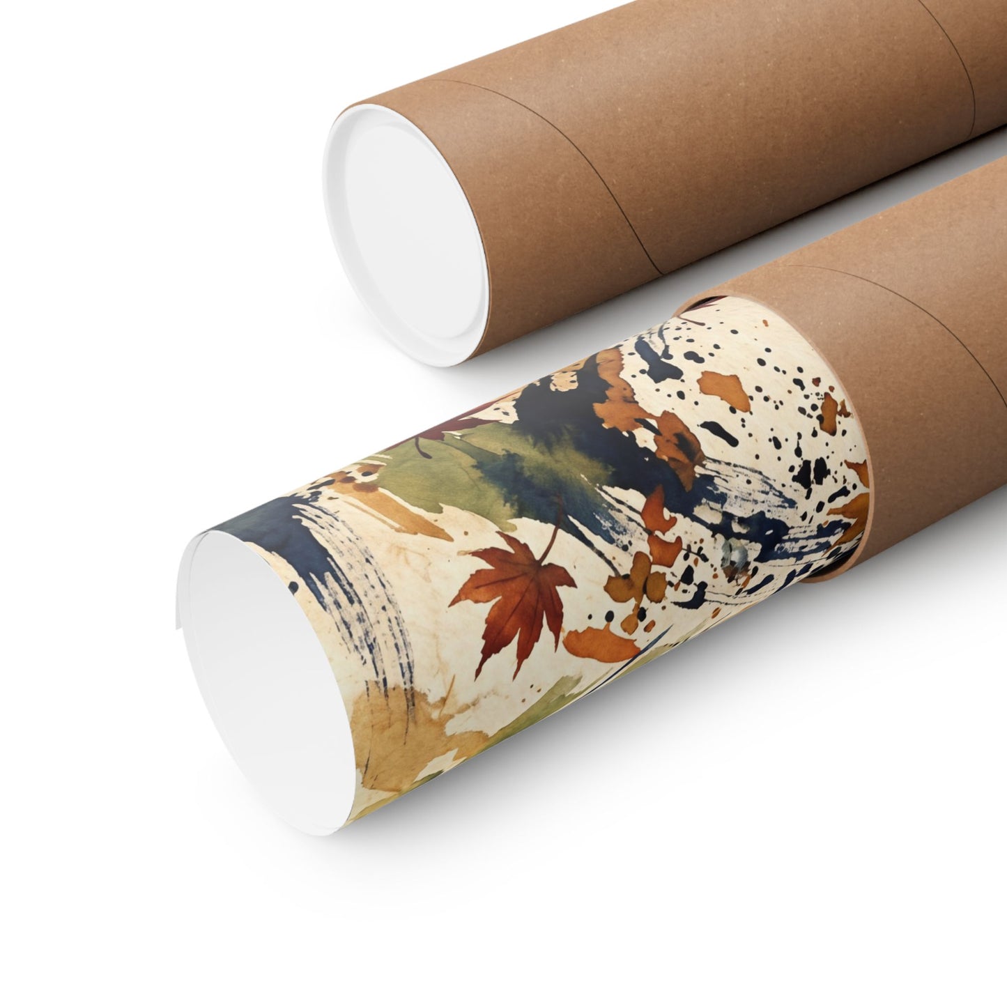 Golden Hour Ink Brushstroke Wall Art Print - Zen Shibui