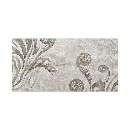 Japandi Fern Unfurling in Overcast | Japanese Pattern Canvas Art