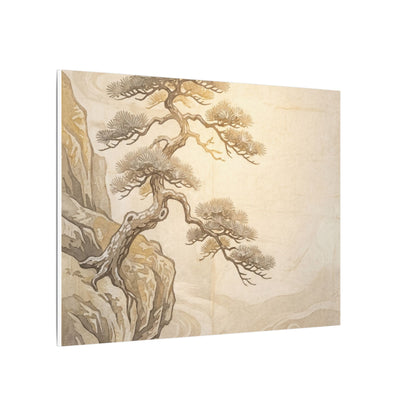 Winter Pine Tree Japanese Pattern Canvas Art | Elegant Decor