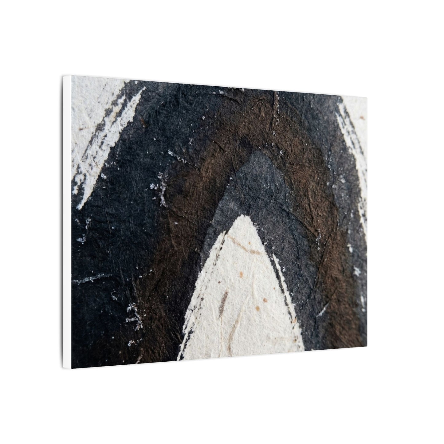 Moody Ink Brushstroke Canvas Art - Moody Minimal Dark Japandi