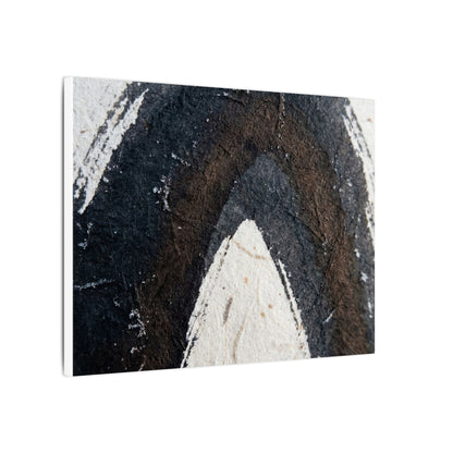 Moody Ink Brushstroke Canvas Art - Moody Minimal Dark Japandi