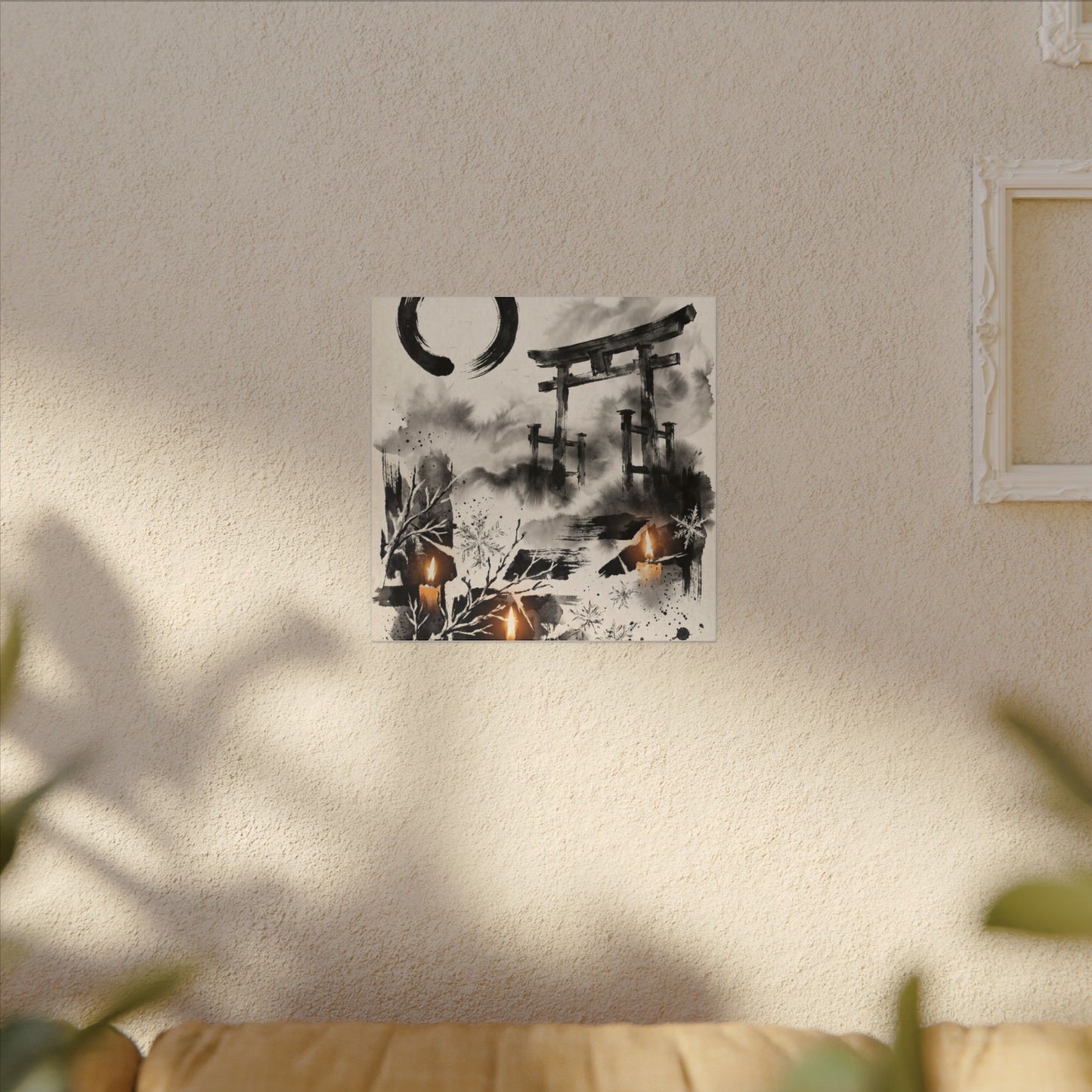 Candlelight Torii Gate Canvas Art - Zen Datsuzoku