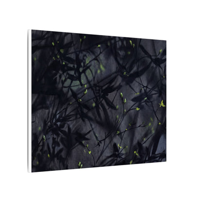Shadow Play Spring Canvas Art | Dark Japandi Atmospheric Design