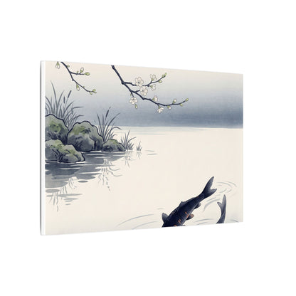 Ma Koi Pond Canvas Art - Zen Ukiyo E Inspired