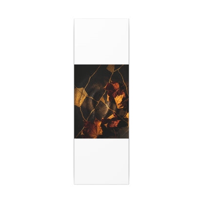 Resilient Shadow Play Canvas Art - Crackle Gold Kintsugi