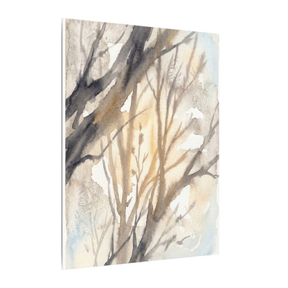 Ma Shadow Play Canvas Art - Japandi Watercolor