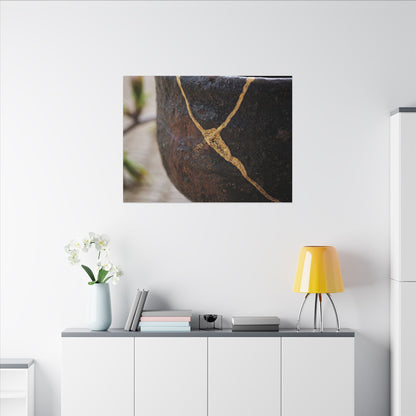 Dawn Tea Ceremony Canvas Art - Kintsugi Mono No Aware