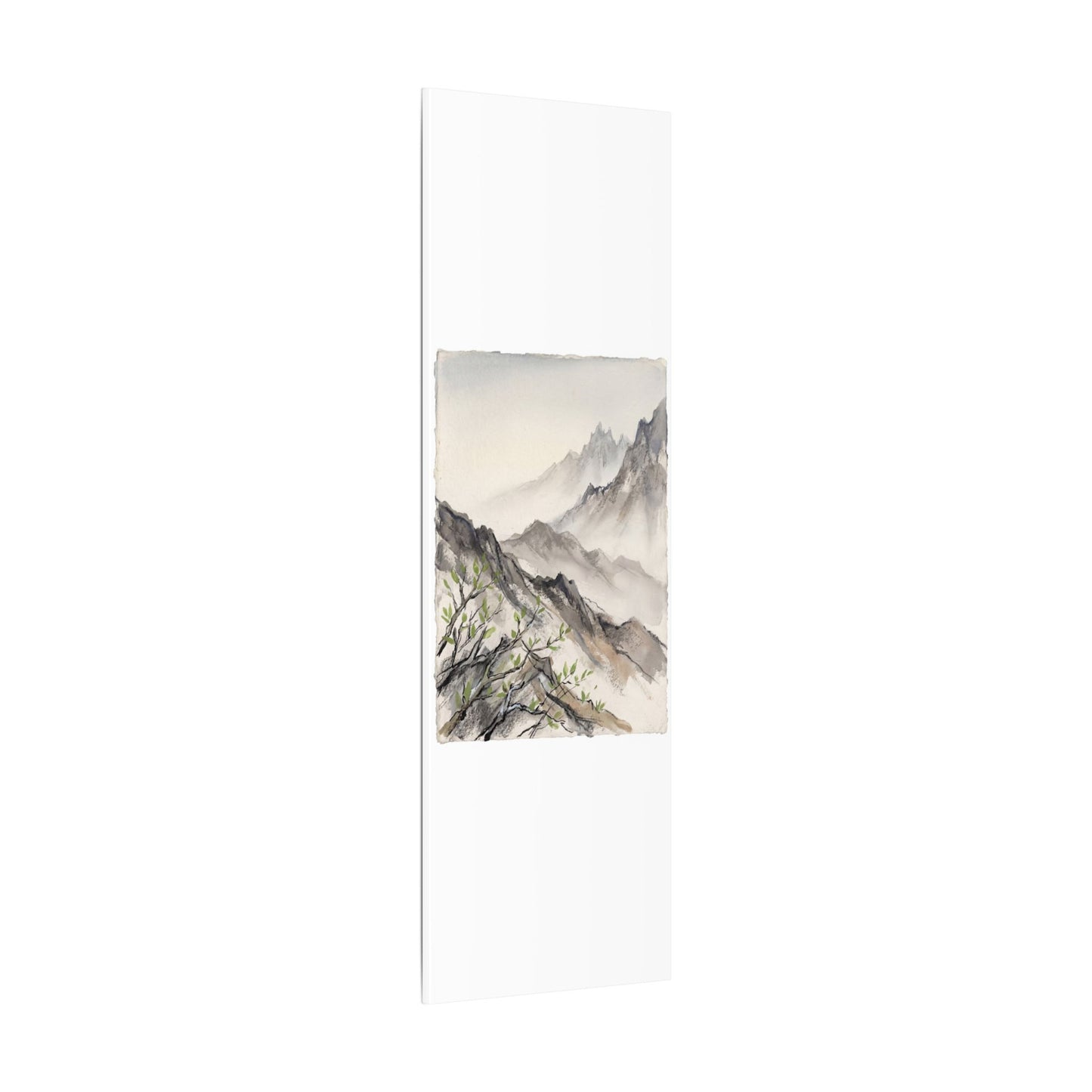 Spring Mountain Mist Texture Canvas Art | Warm Decor