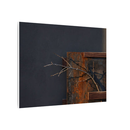 Ma Rust Patina Canvas Art - Dark Japandi Dark Texture