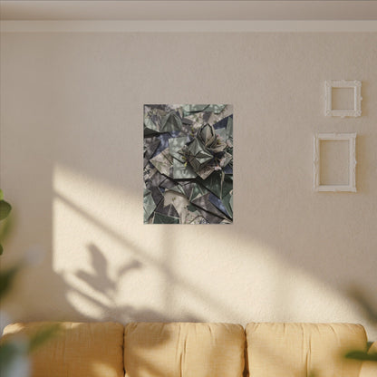 Shibui Paper Fold Canvas Art - Japandi Japanese Pattern