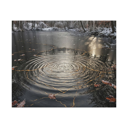 Water Ripple Broken Beauty Canvas Art | Artful Kintsugi Art