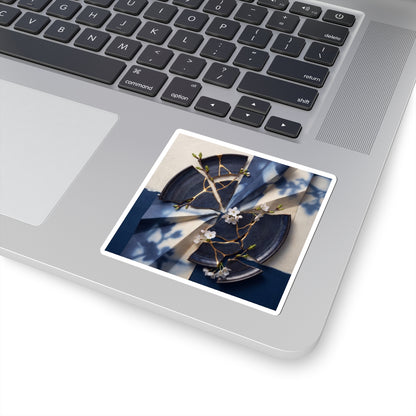 Spring Paper Fold Gold Repair Sticker | Resilient Decor