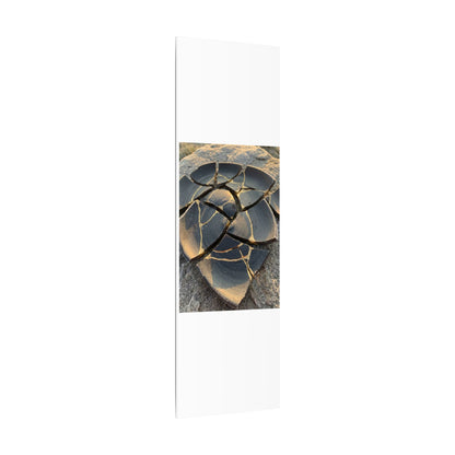 Broken Pottery Winter Canvas Art | Kintsugi Resilient Design
