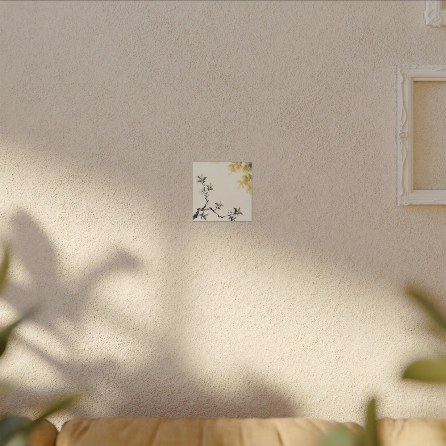 Kanso Cherry Blossom Canvas Art - Zen Sumi E