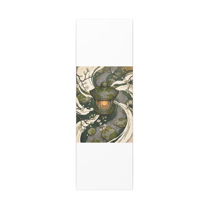 Zen Stone Lantern in Candlelight | Ukiyo E Inspired Canvas Art