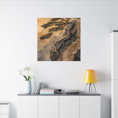 Summer Pine Tree Texture Canvas Art | Cozy Decor