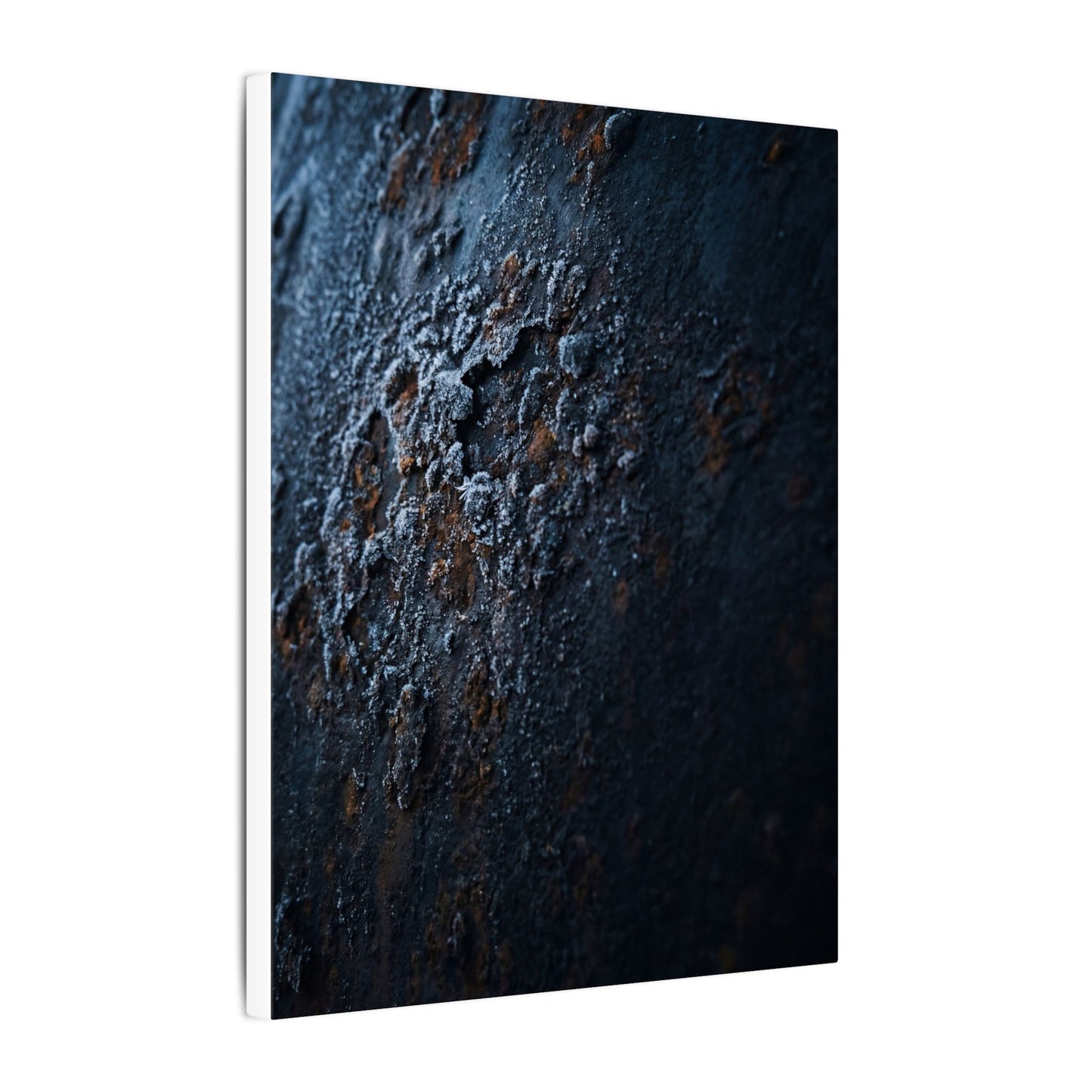 Rust Patina Canvas Art | Winter Dark Japandi Shadow Zen Art
